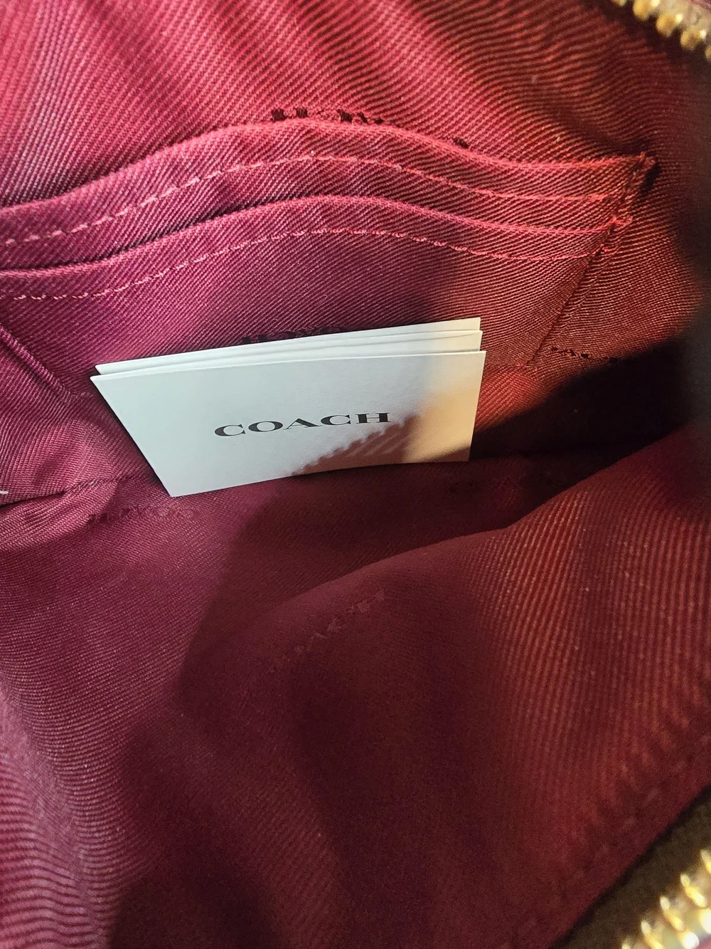 Coach Rexy Ice Skating Holiday Wristlet Signature Canvas